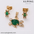 64130 Xuping beautiful animal shape gold jewelry set fashion jewelry made in China wholesale